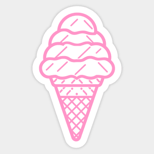 Ice Cream - Chill Vibes Only! Sticker